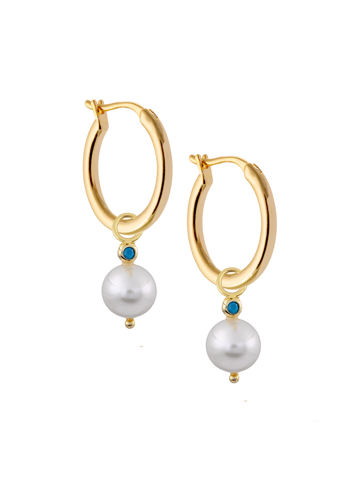 13mm Golden Hoops with or without charms