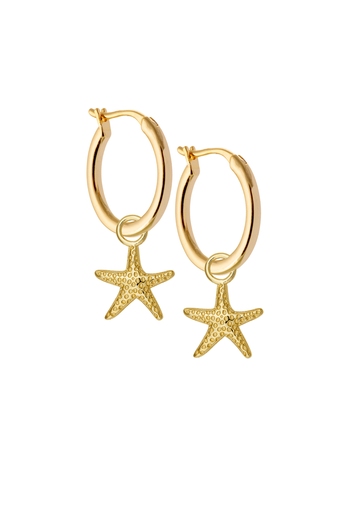 13mm Golden Hoops with or without charms