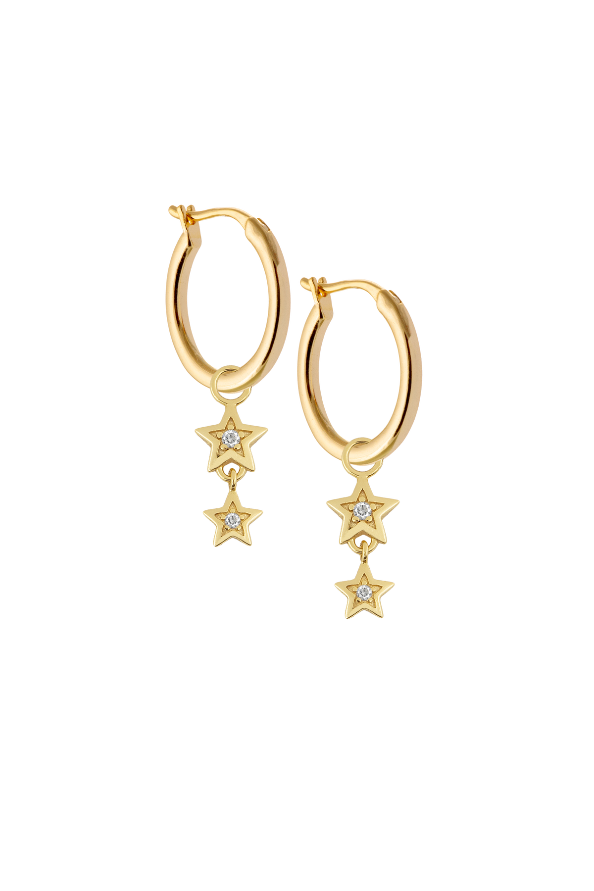 13mm Golden Hoops with or without charms