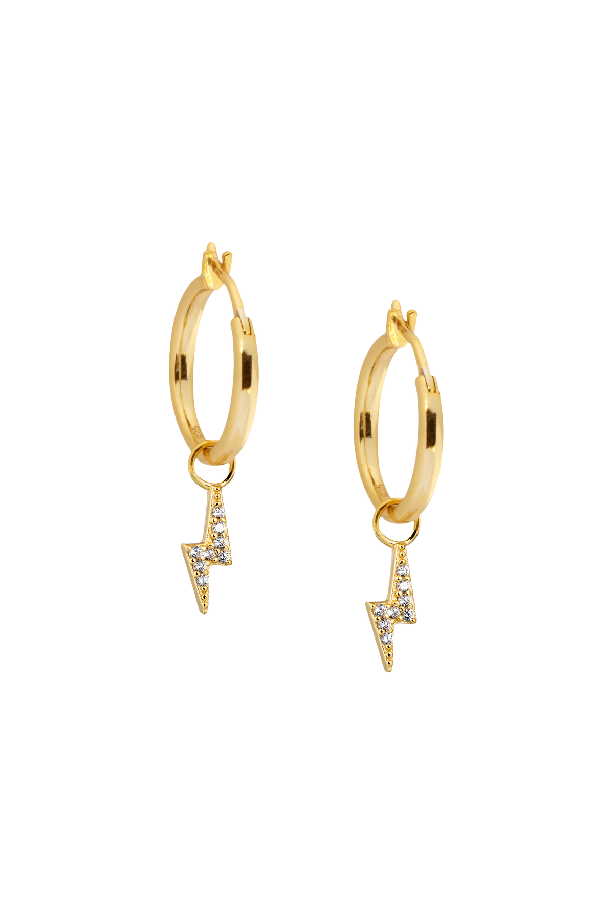 13mm Golden Hoops with or without charms