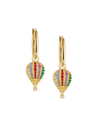 13mm Golden Hoops with or without charms