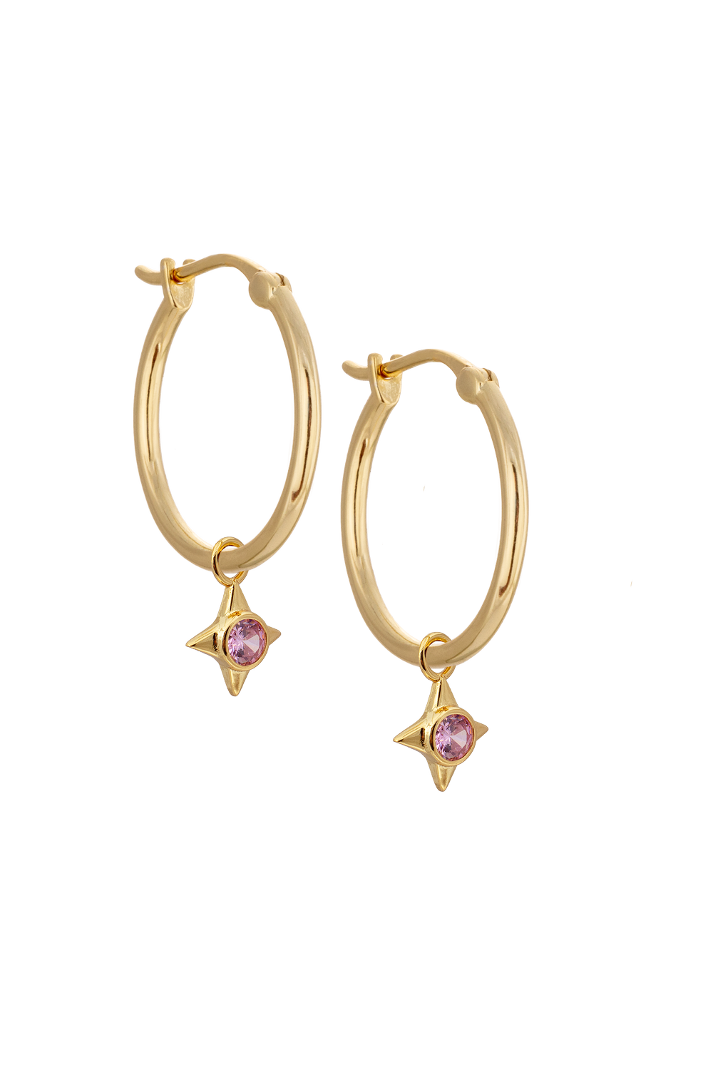 20mm Golden hoops with Charms