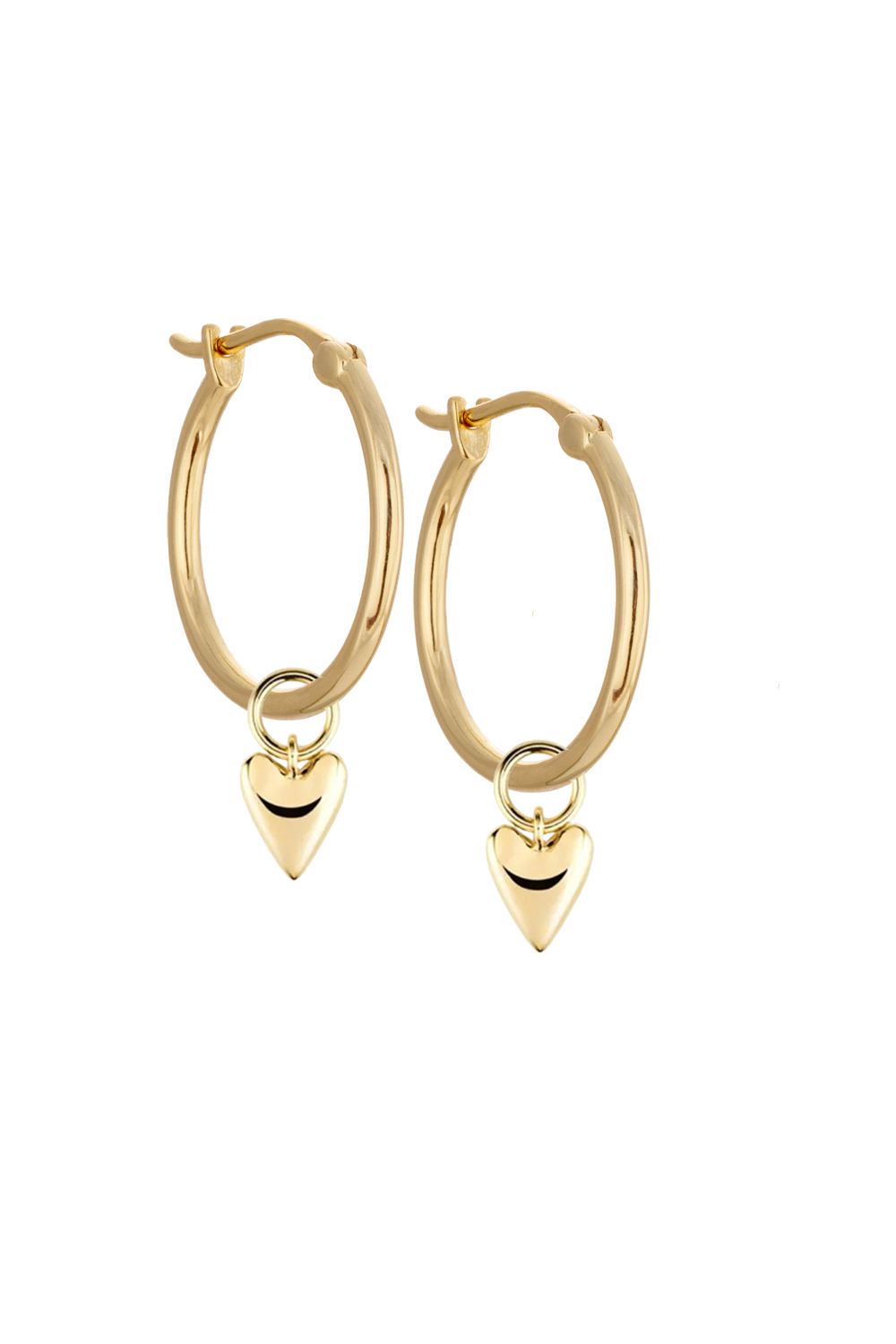 20mm Golden hoops with Charms