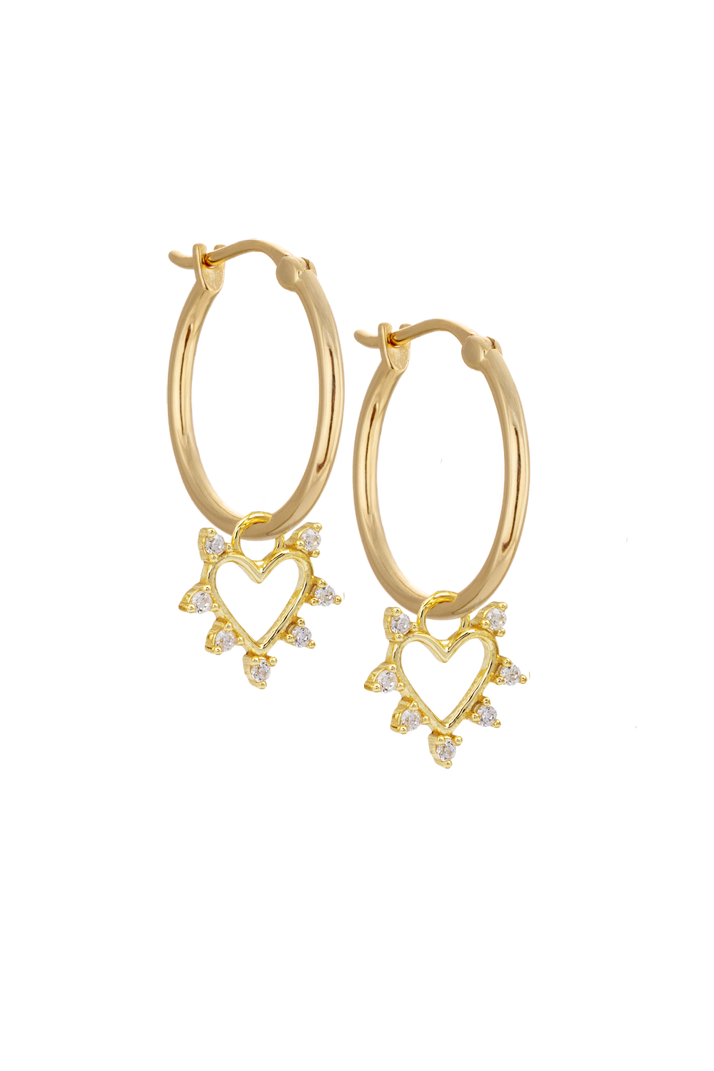 20mm Golden hoops with Charms