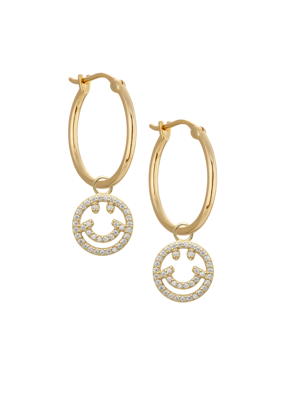 20mm Golden hoops with Charms