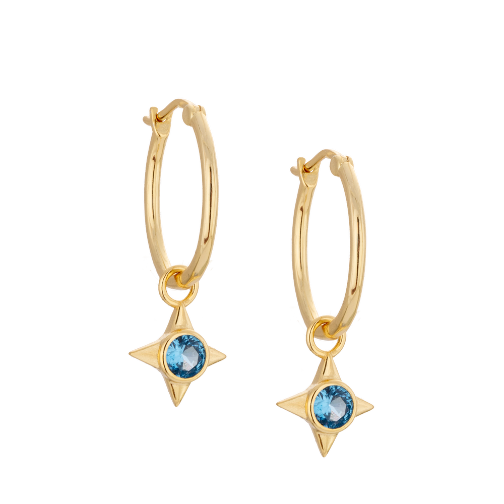 20mm Golden hoops with Charms