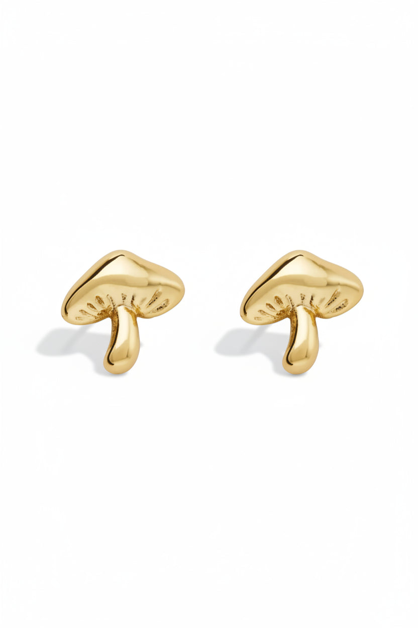 Golden Mushroom Studs