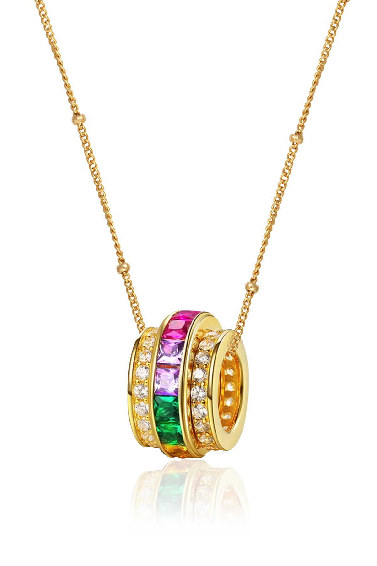 Rainbow Roundel Pendant