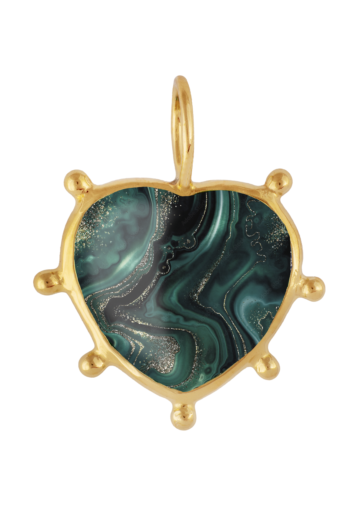 Jaipur Stone Heart Pendant