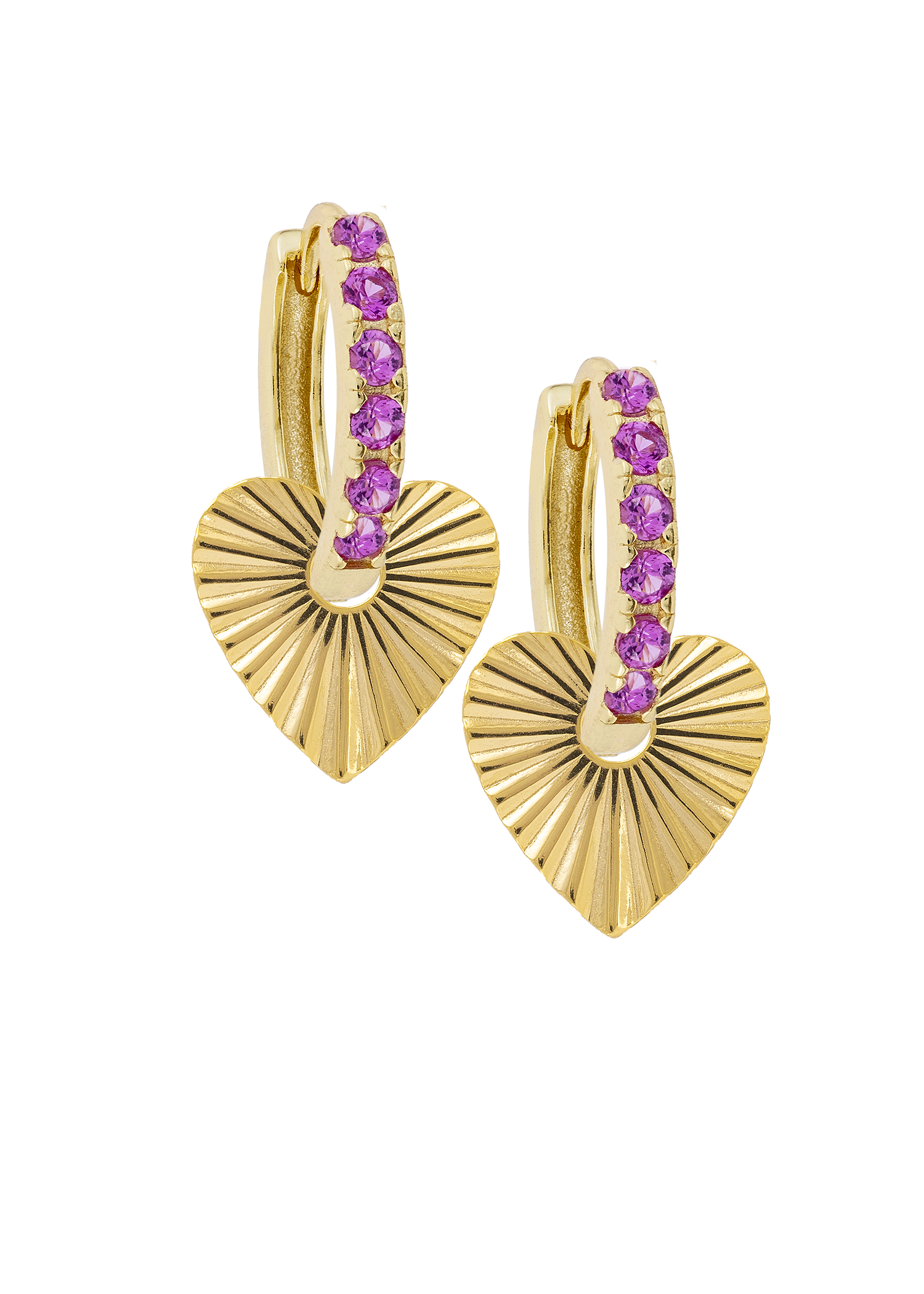 Pink Midi Hoops with or without charms