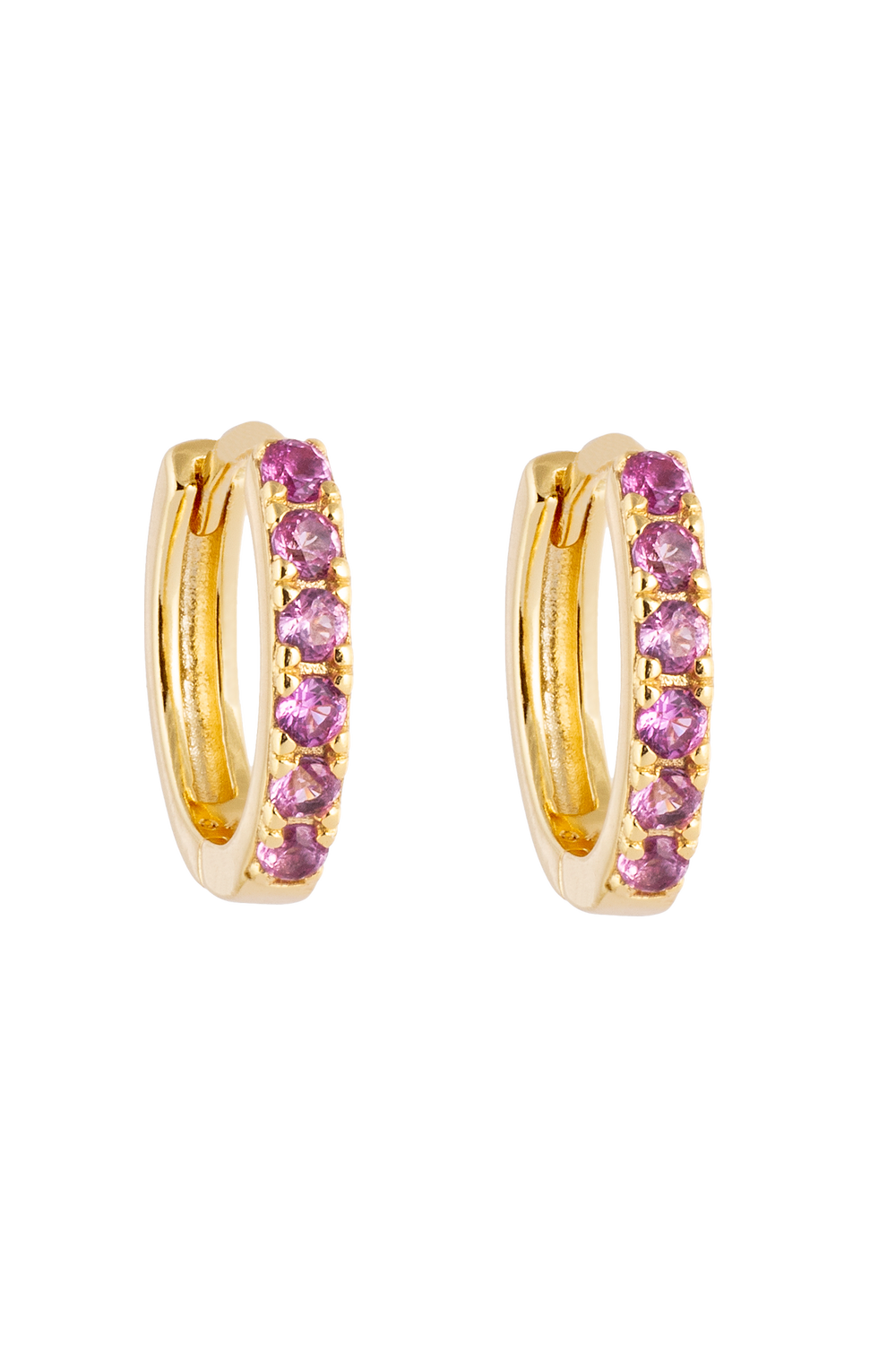 Pink Midi Hoops with or without charms