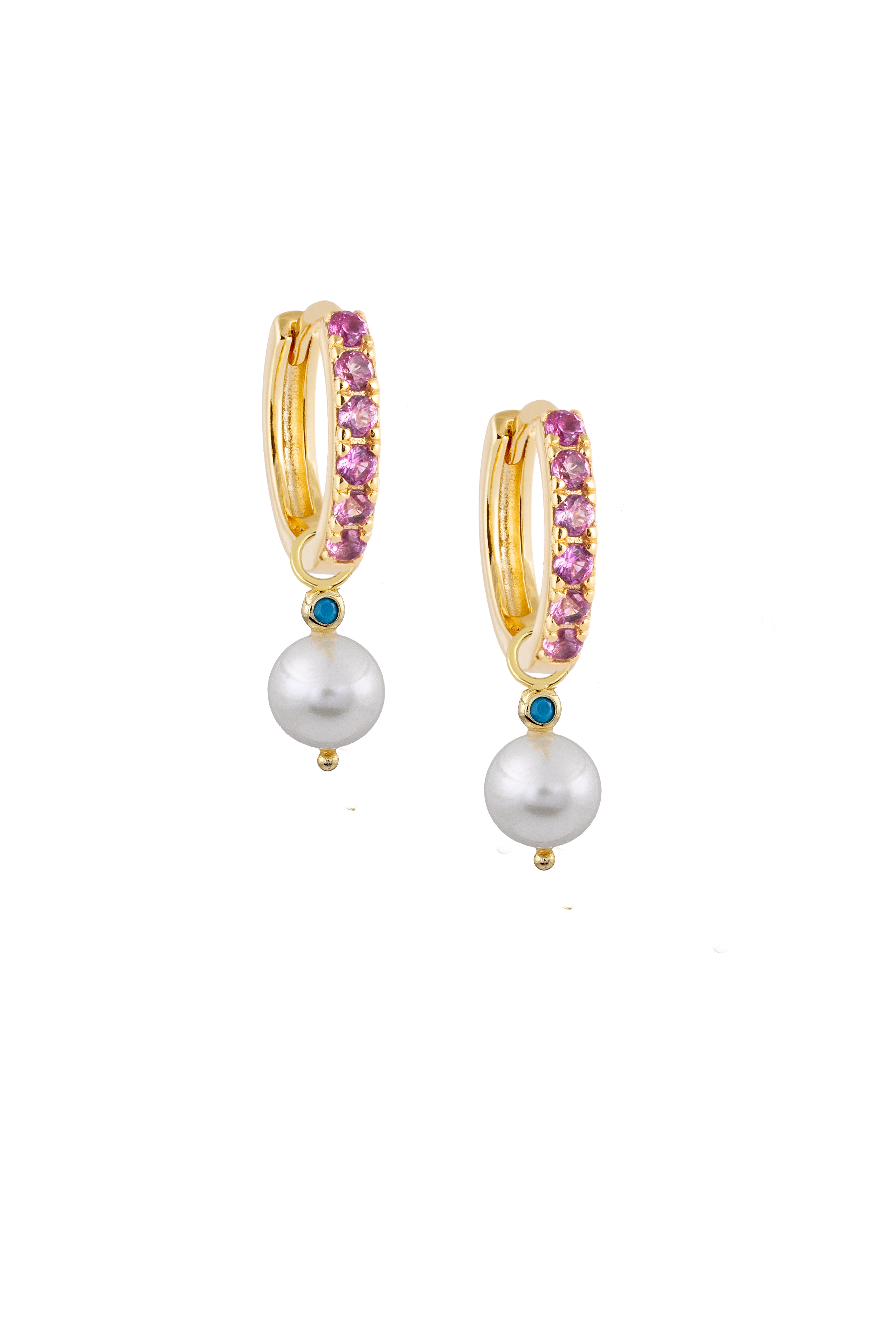 Pink Midi Hoops with or without charms