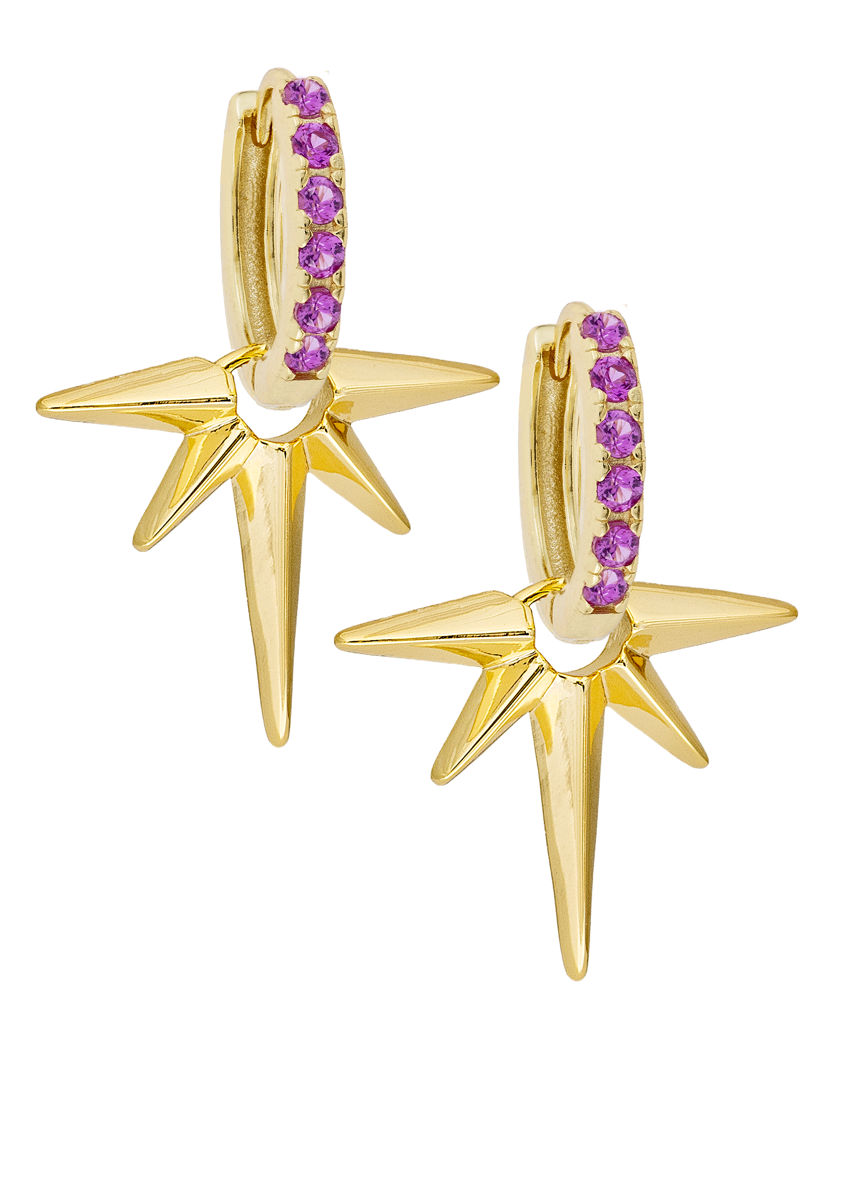 Pink Midi Hoops with or without charms