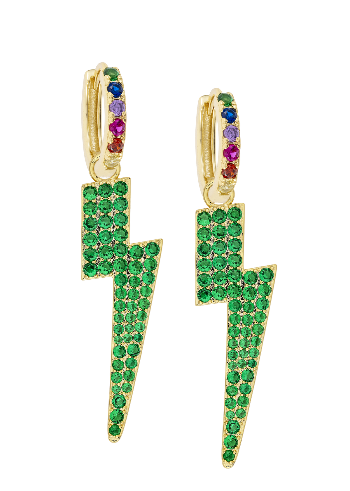 Rainbow Midi Hoops with or without Charms