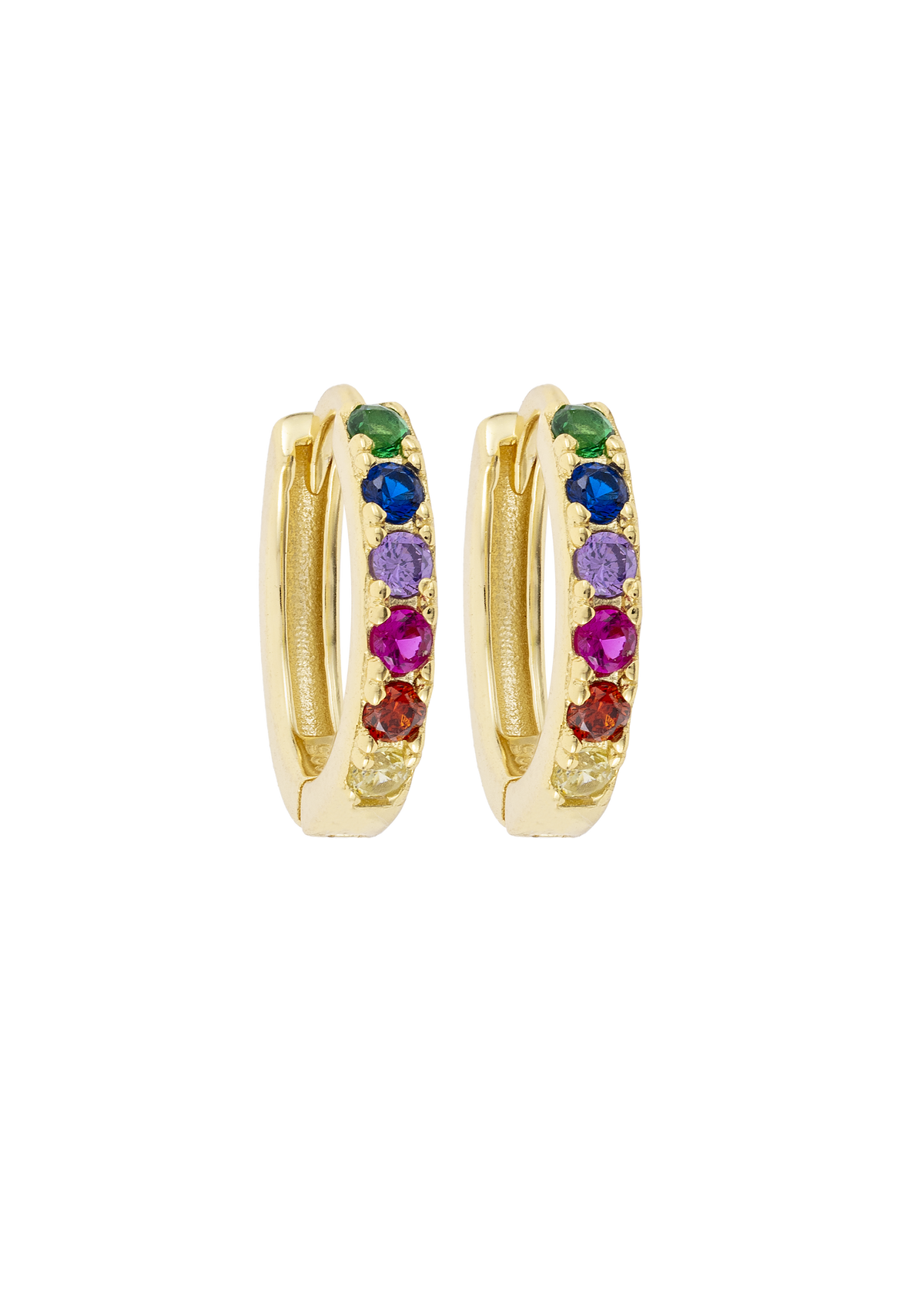 Rainbow Midi Hoops with or without Charms