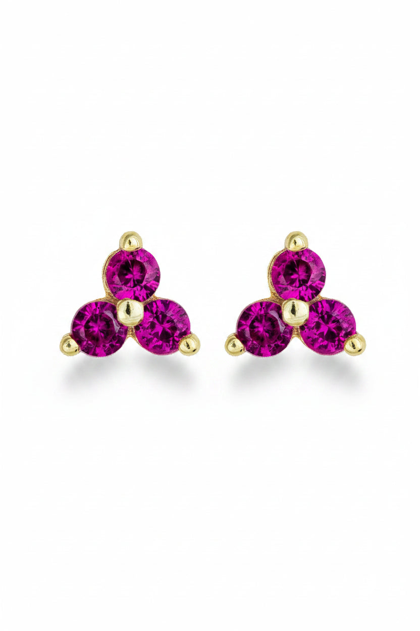 Ruby Trio Stud