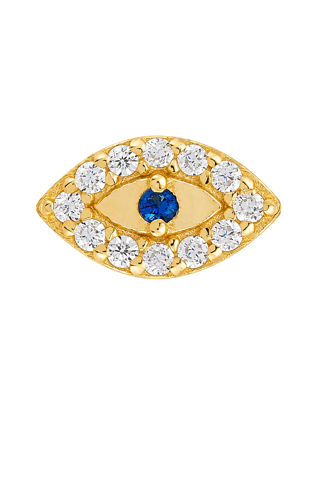 Sapphire Evil Eye Studs