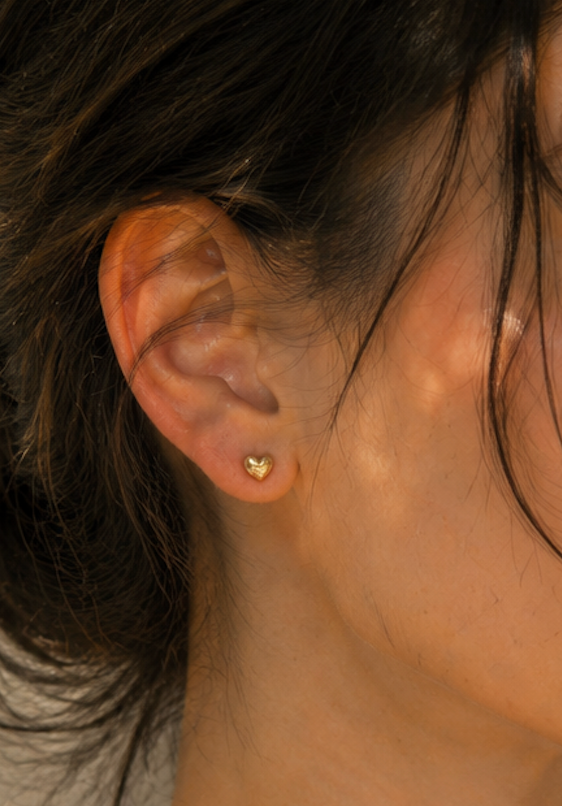 Puffy Heart Studs