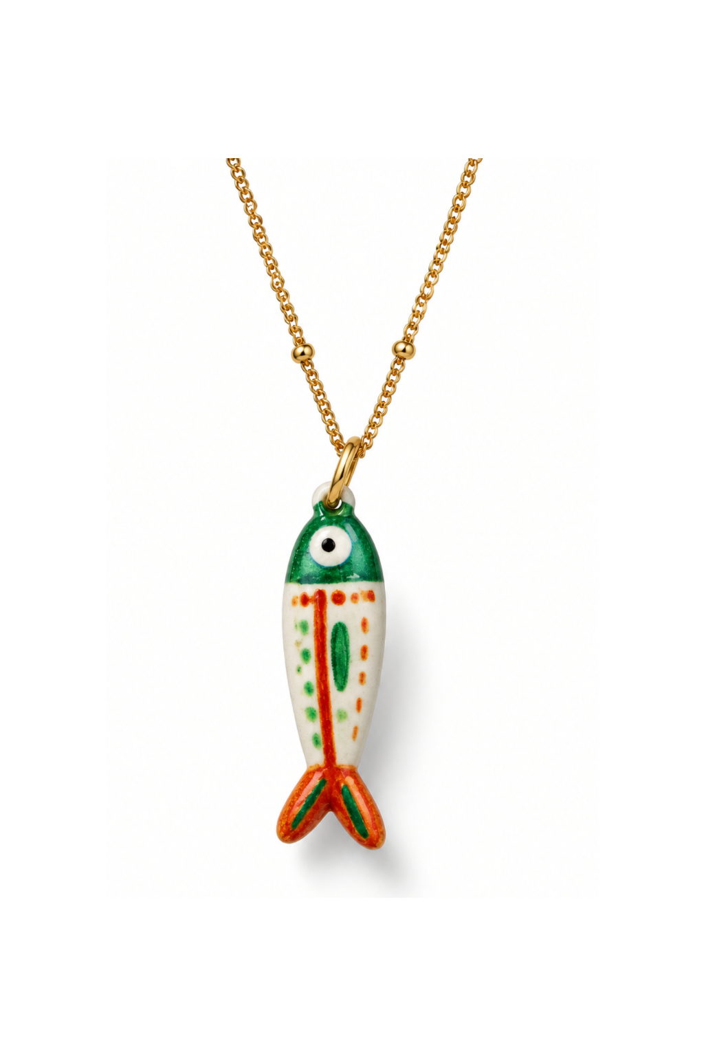 Hand painted Ceramic Fish Pendants