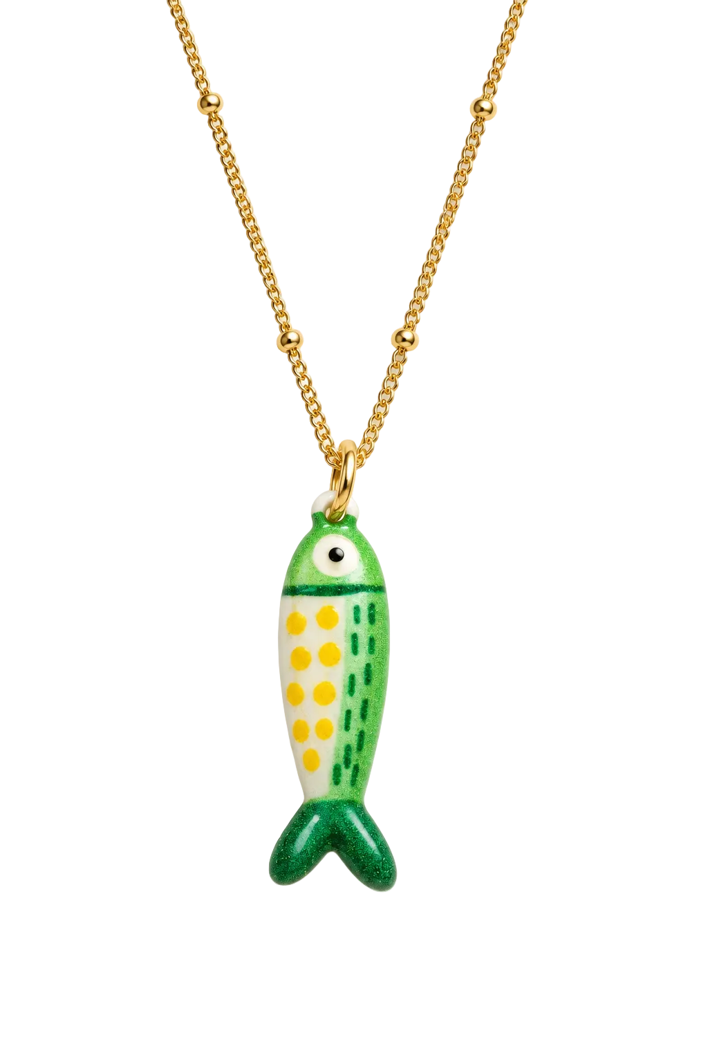 Hand painted Ceramic Fish Pendants
