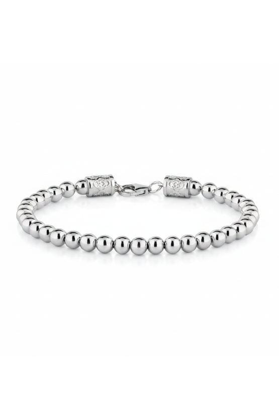 Silver Beaded Bracelet