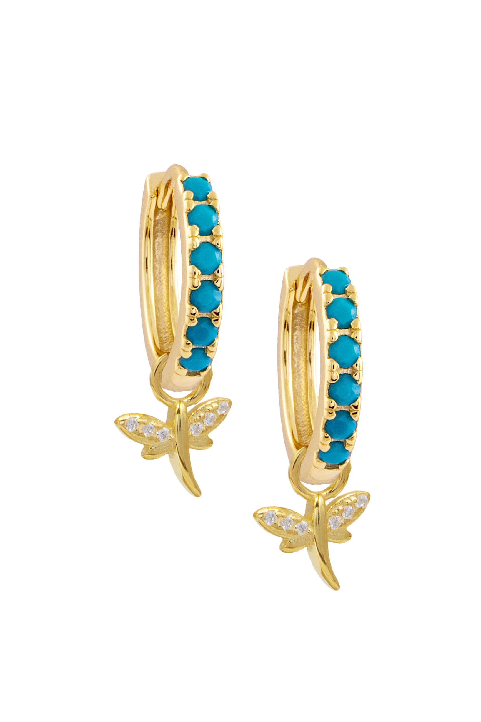 Golden Dragonfly charm