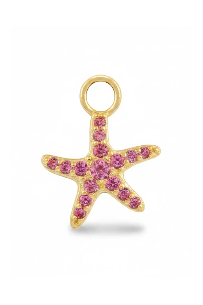 Pink Starfish charm