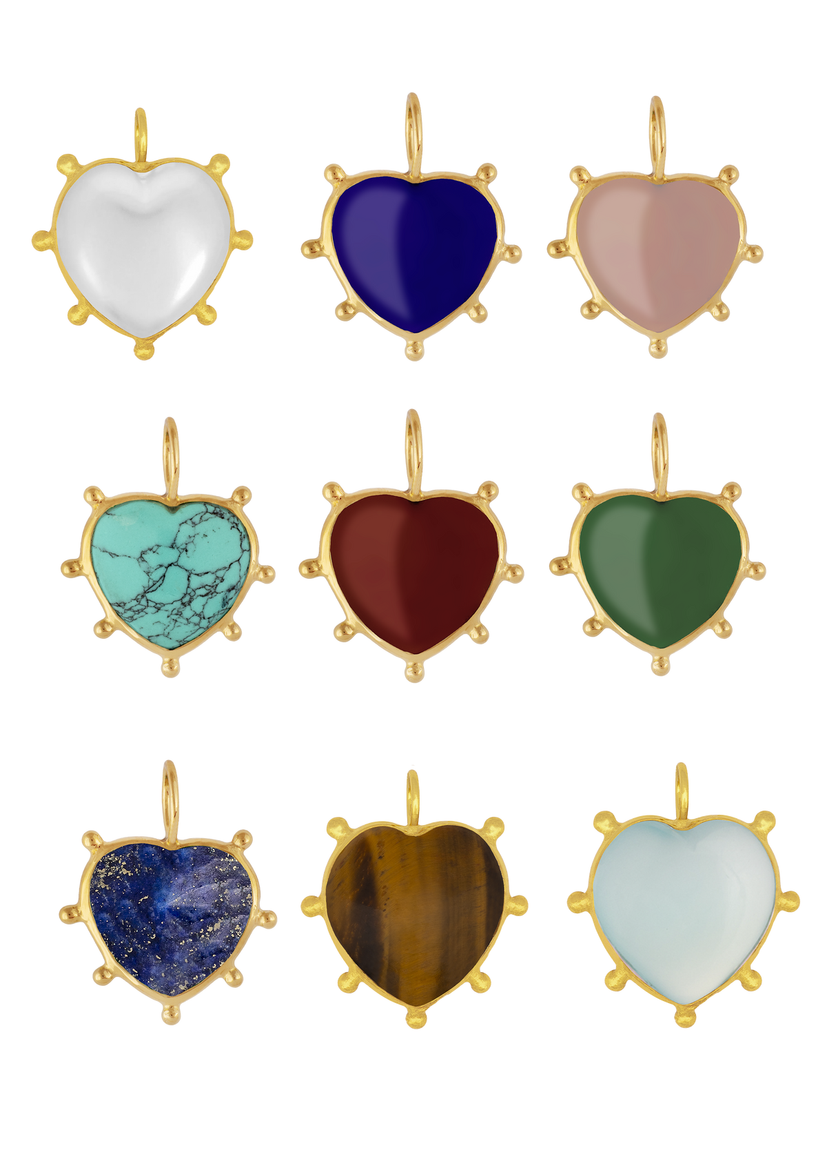 Jaipur Stone Heart Pendant