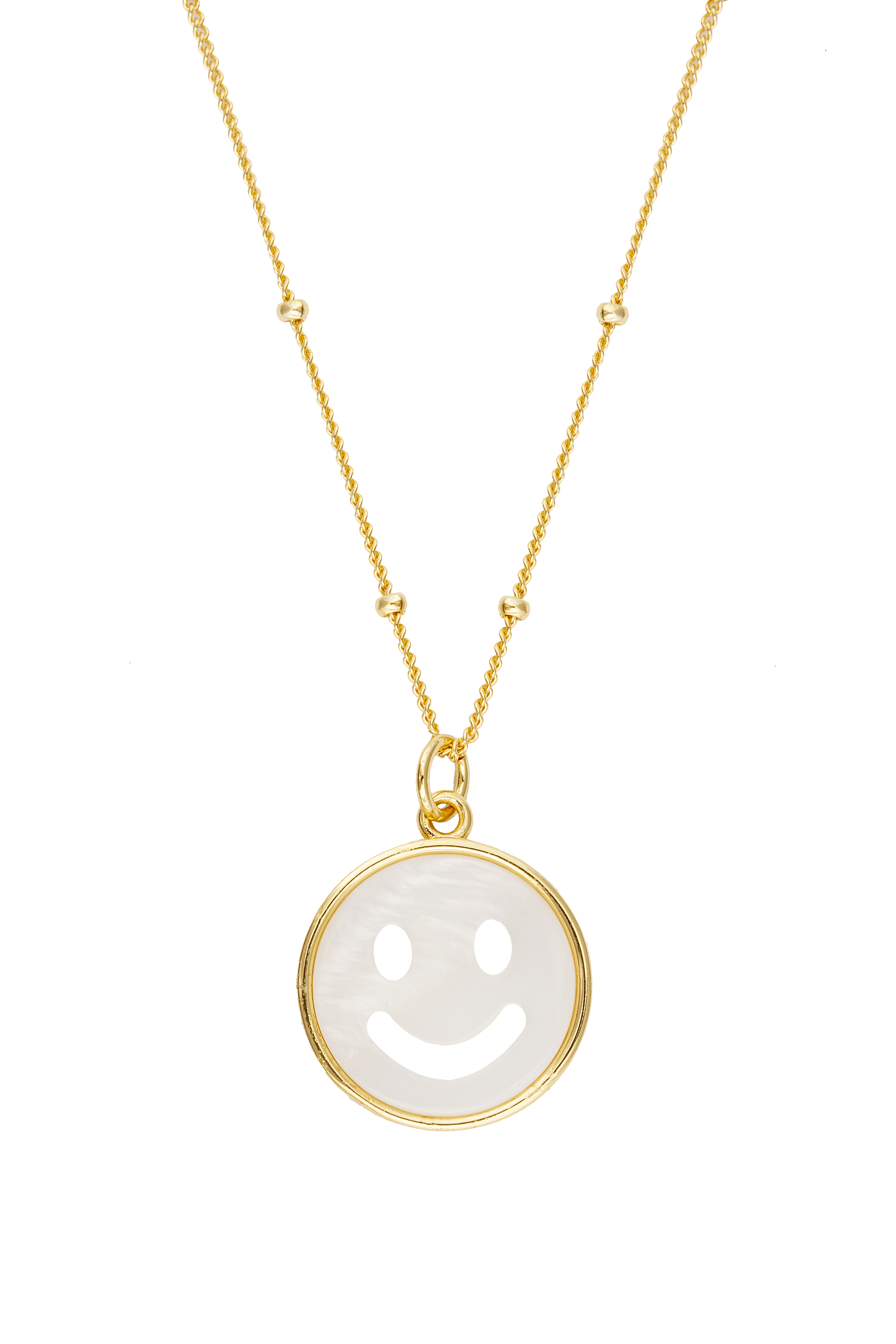 Mother of Pearl Smile Necklace (2 sizes)