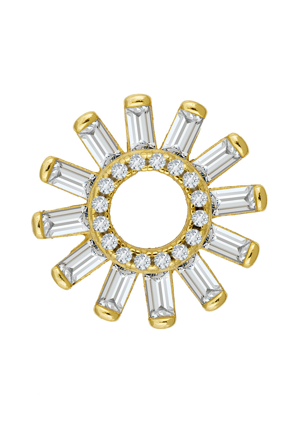 20mm Zirconia Hoops with Charms