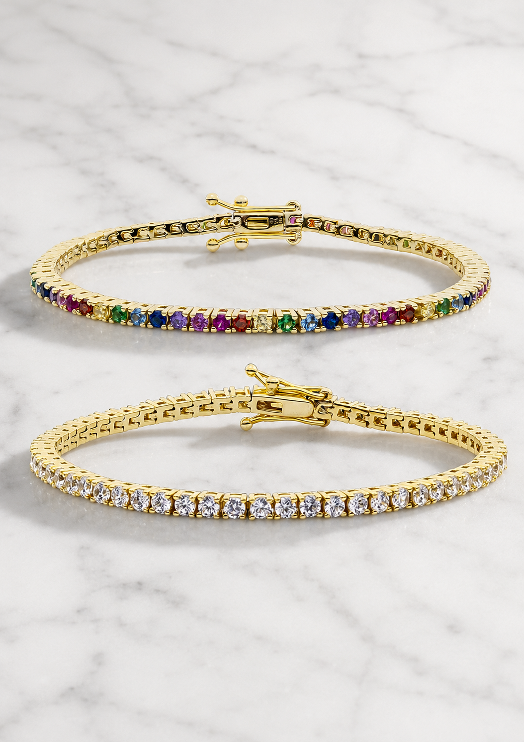 Slim Tennis Bracelets ( 2 colours)