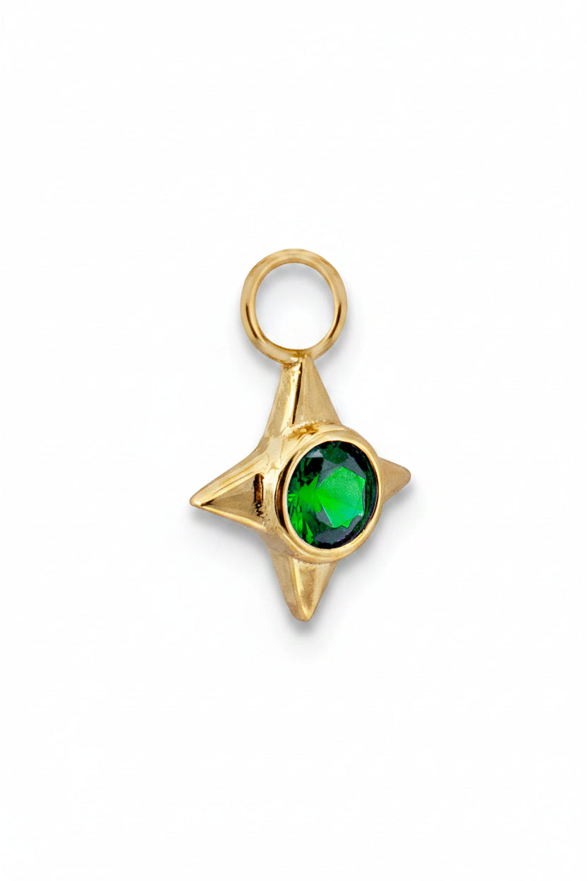 Emerald Star Charm