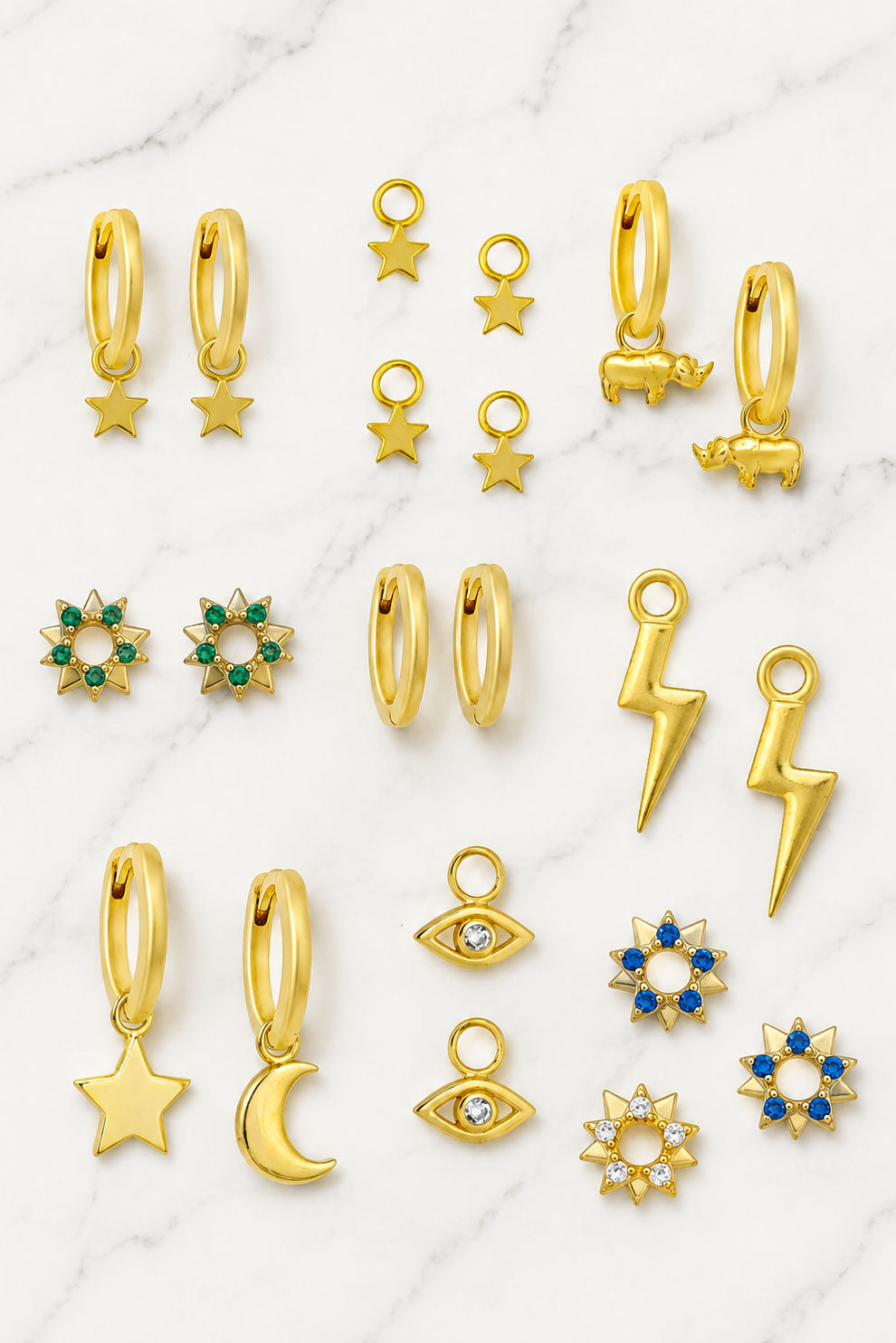 10mm Liliput Golden Hoops