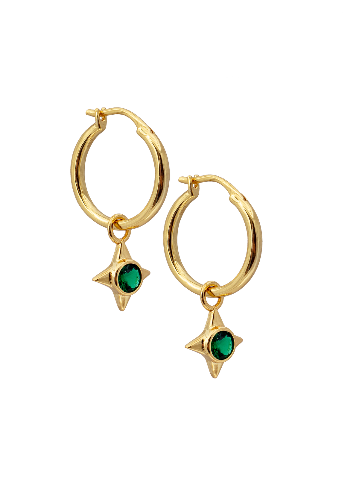 Emerald Star Charm