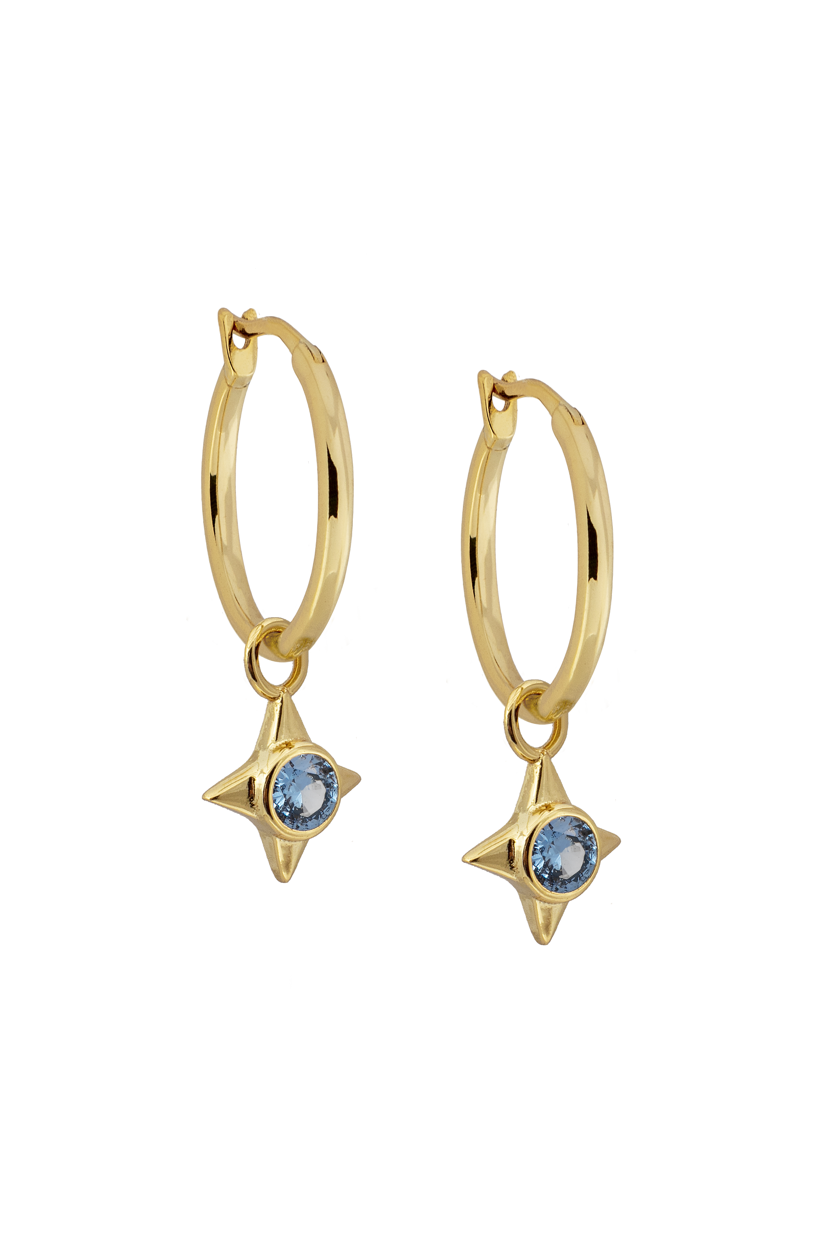 Aquamarine star charm