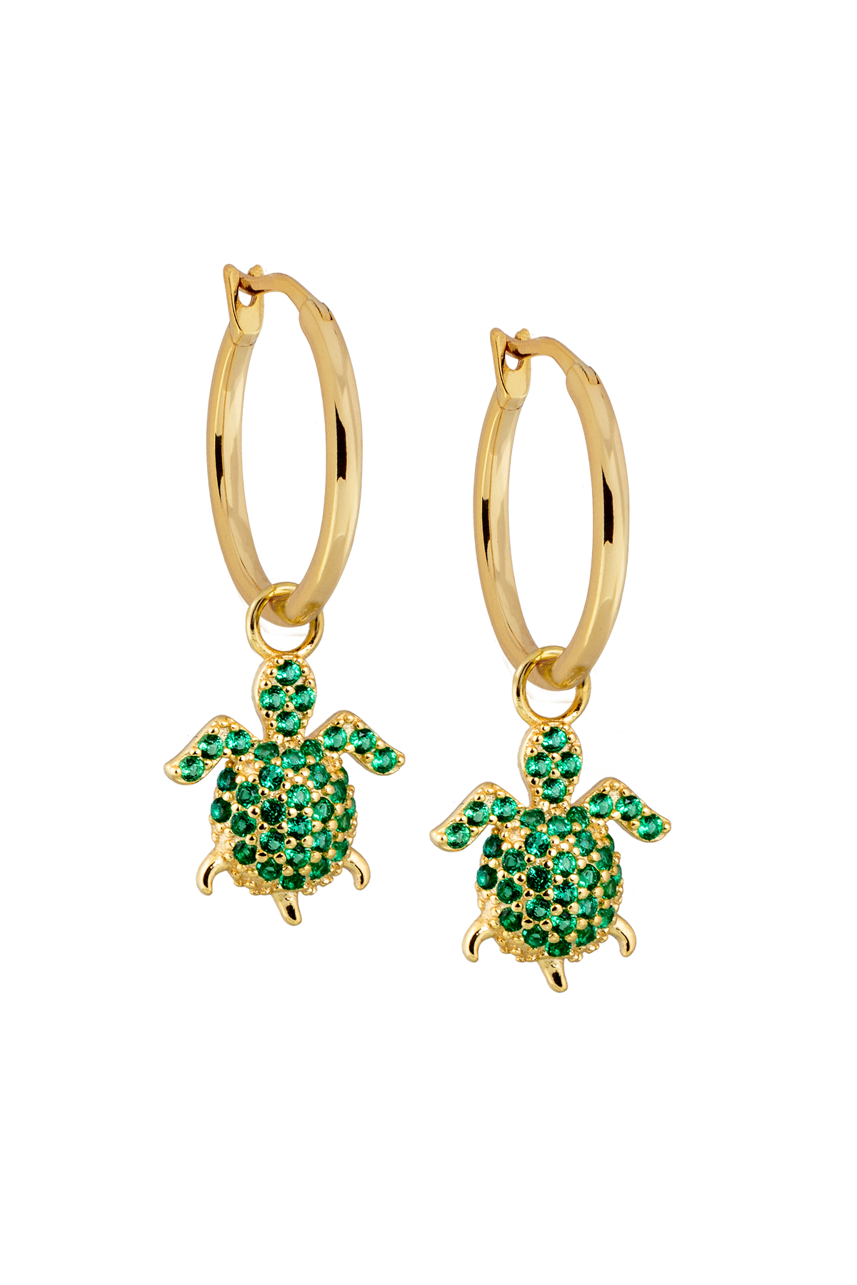 13mm Golden Hoops with or without charms