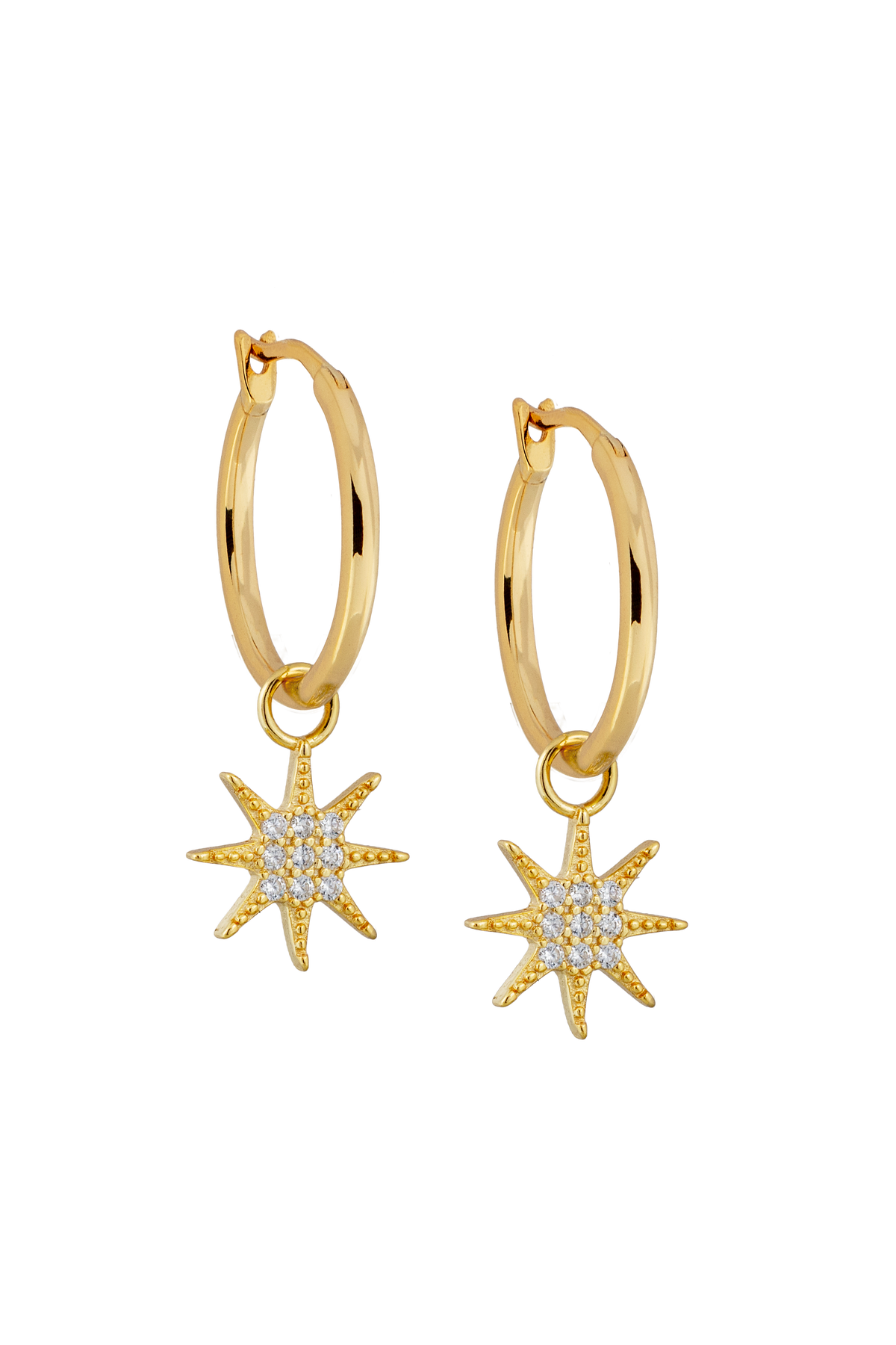 13mm Golden Hoops with or without charms
