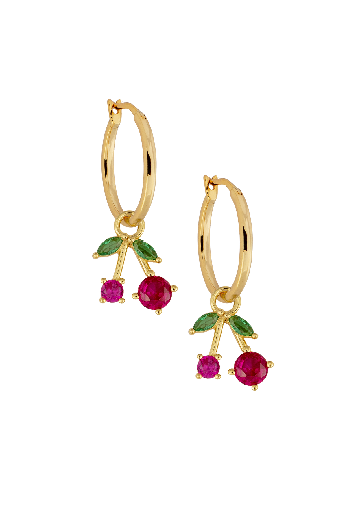 13mm Golden Hoops with or without charms