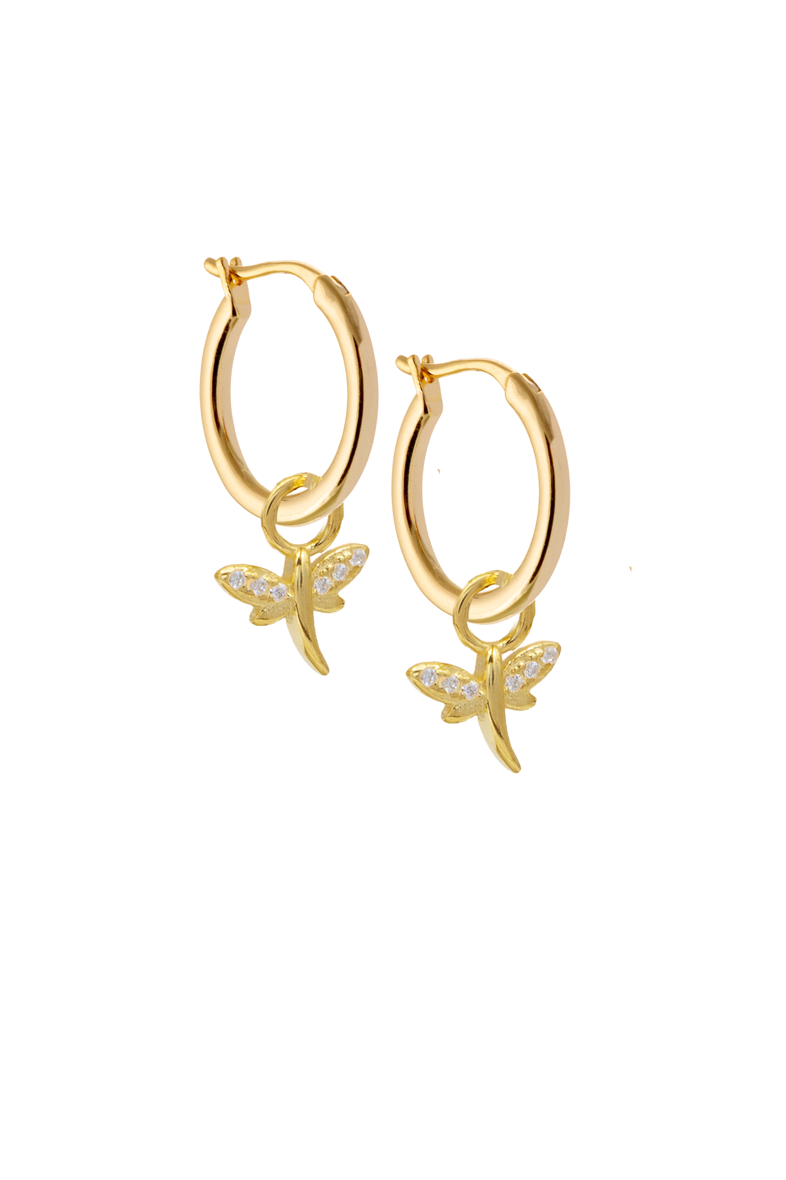 Golden Dragonfly charm