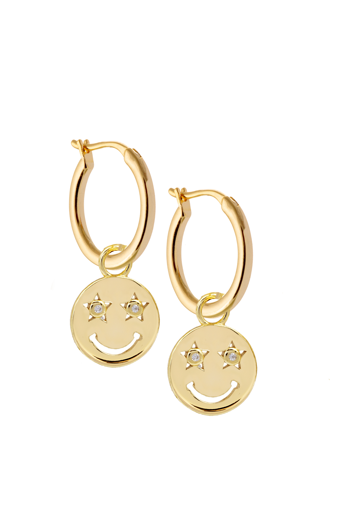 13mm Golden Hoops with or without charms