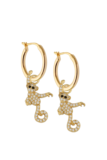 13mm Golden Hoops with or without charms