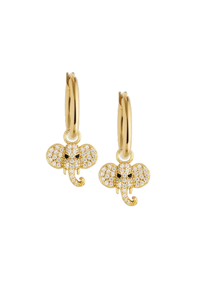 13mm Golden Hoops with or without charms