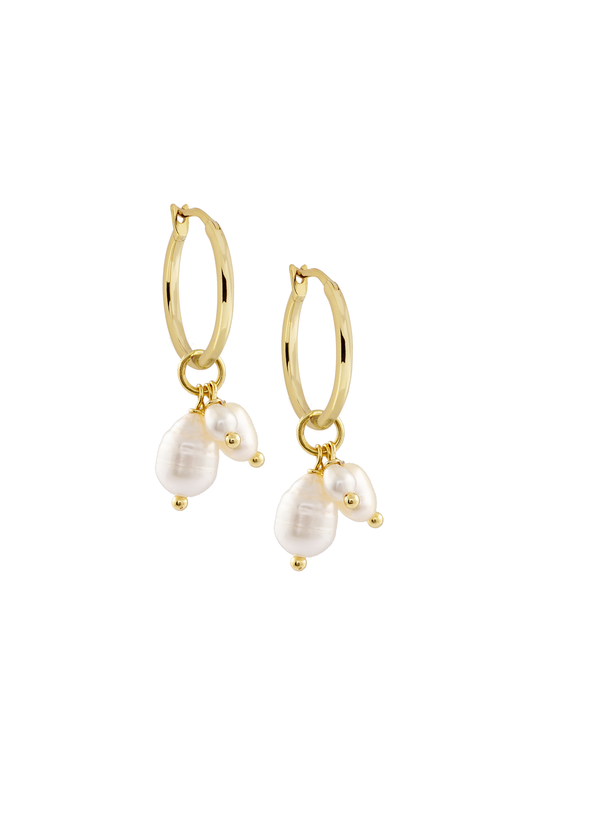 13mm Golden Hoops with or without charms