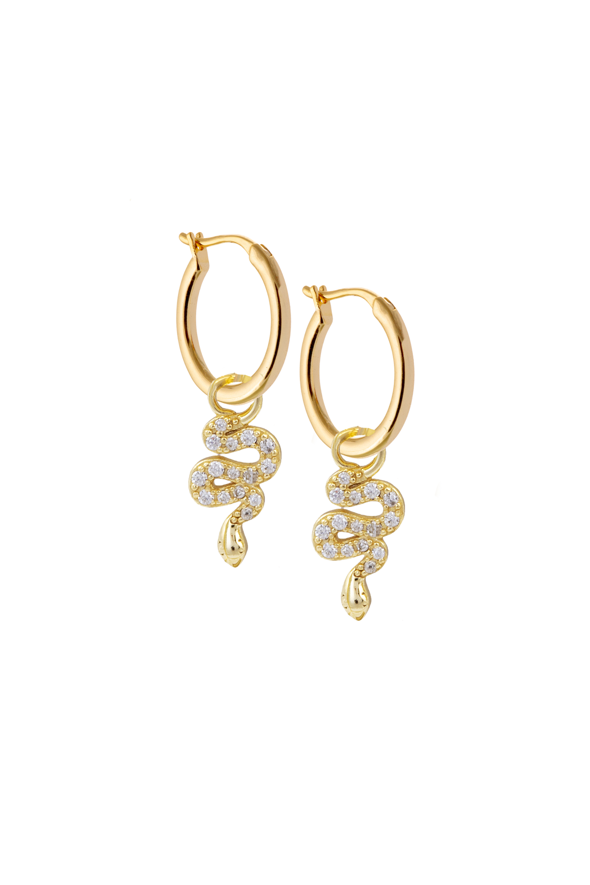 13mm Golden Hoops with or without charms