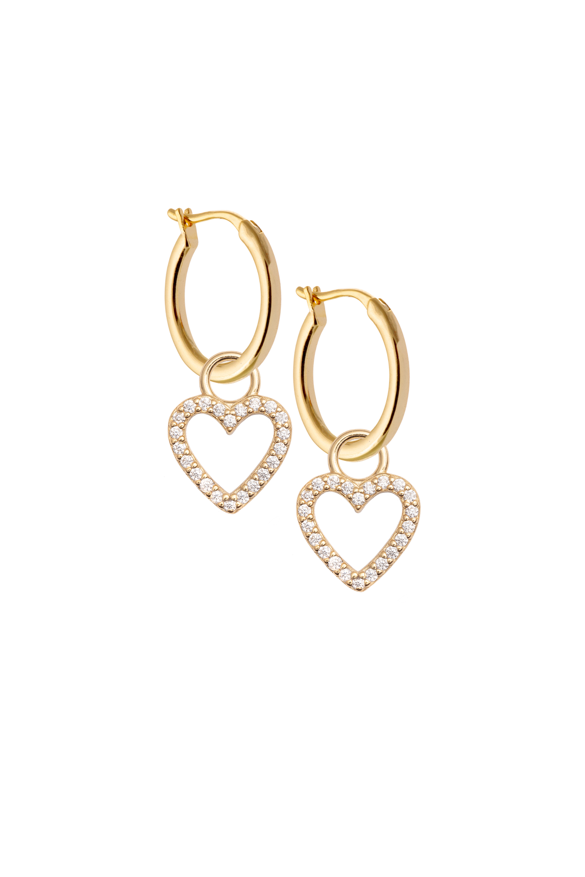 13mm Golden Hoops with or without charms