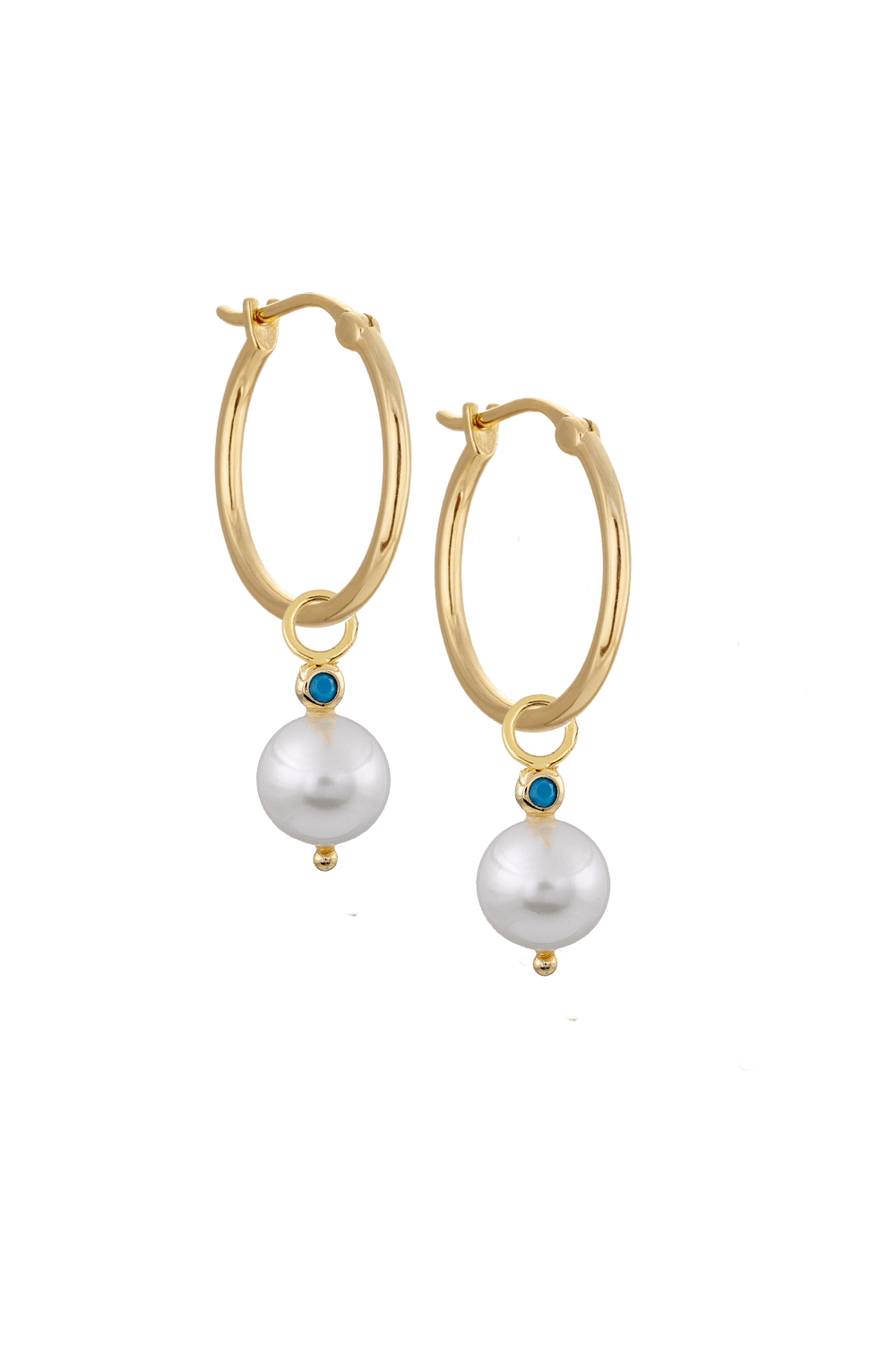 20mm Golden hoops with Charms