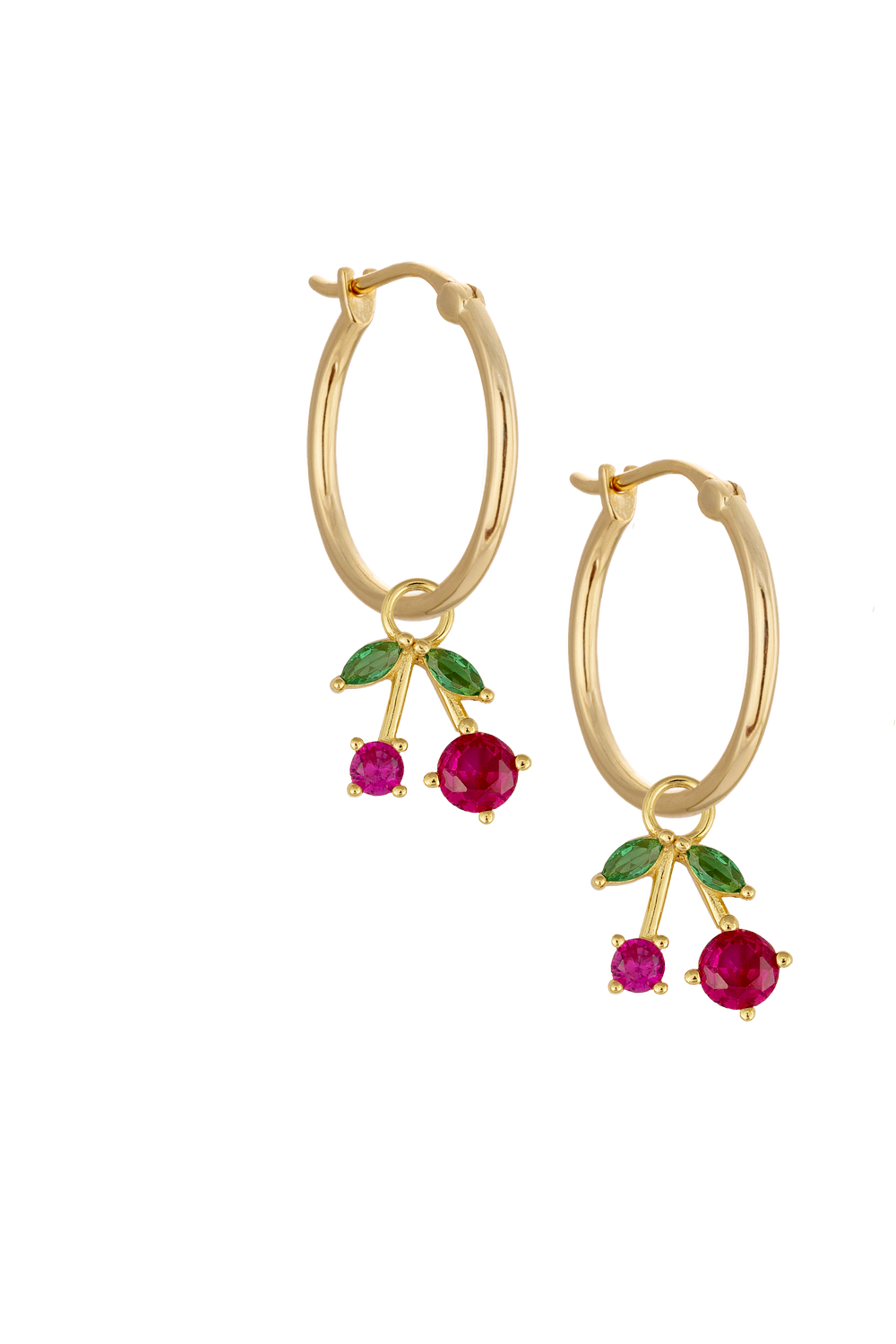 20mm Golden hoops with Charms