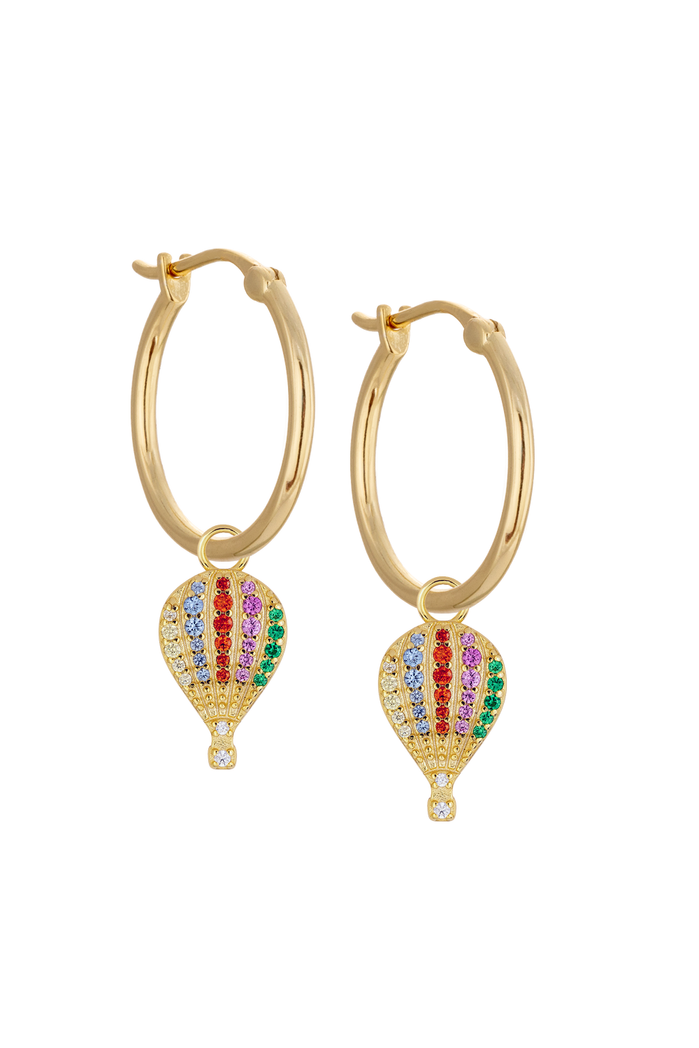 20mm Golden hoops with Charms
