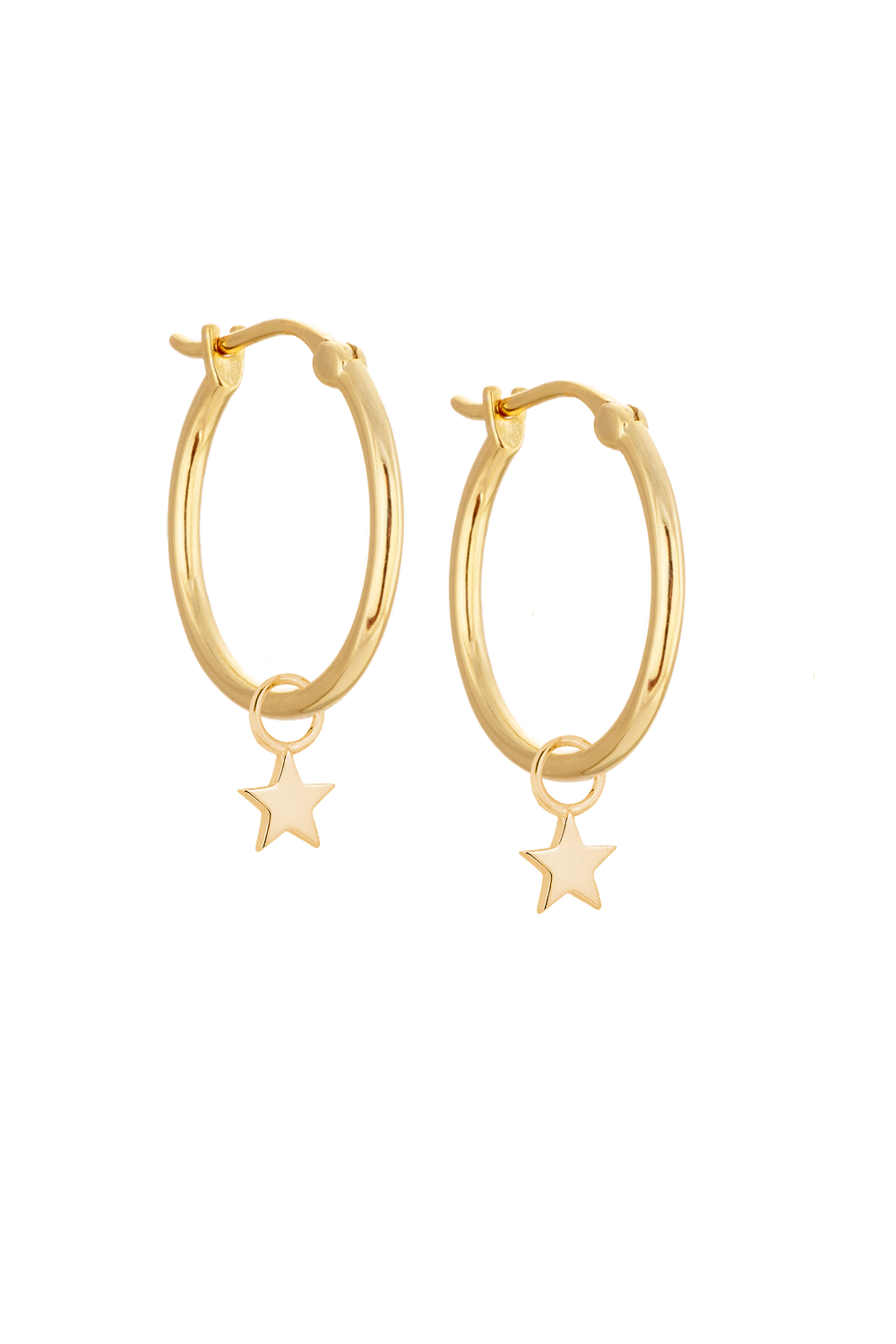 20mm Golden hoops with Charms