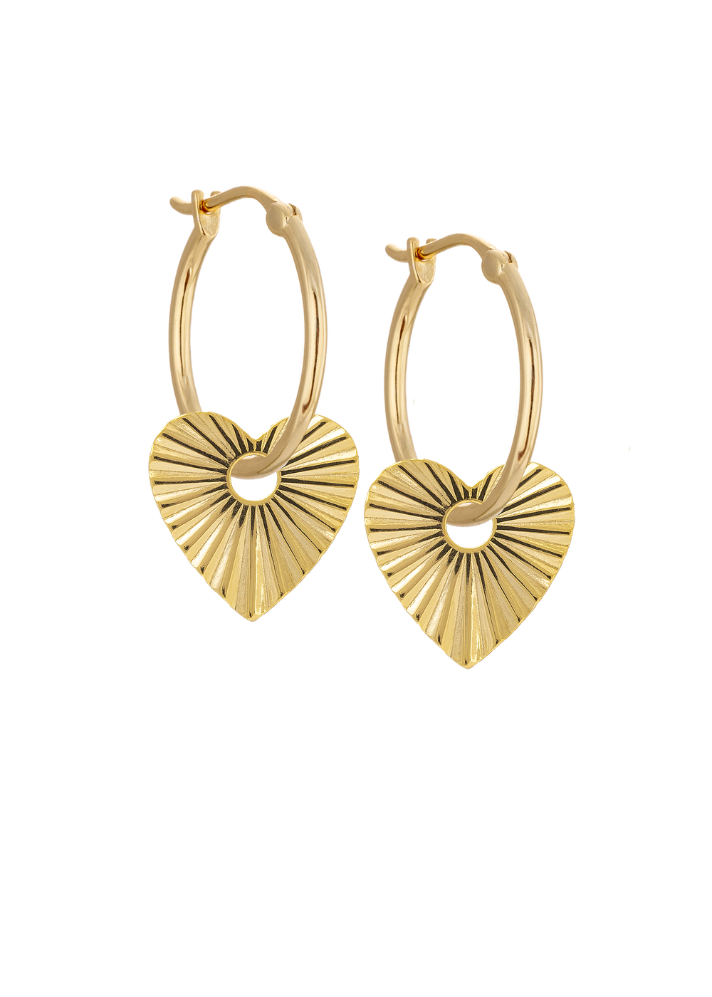 20mm Golden hoops with Charms